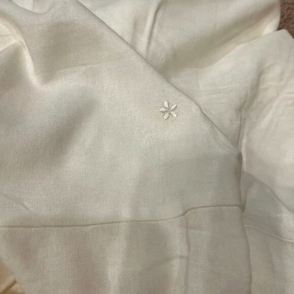 NWOT Farm Rio Linen Blend White Sleeveless Maxi Dress Size M - Picture 13 of 13